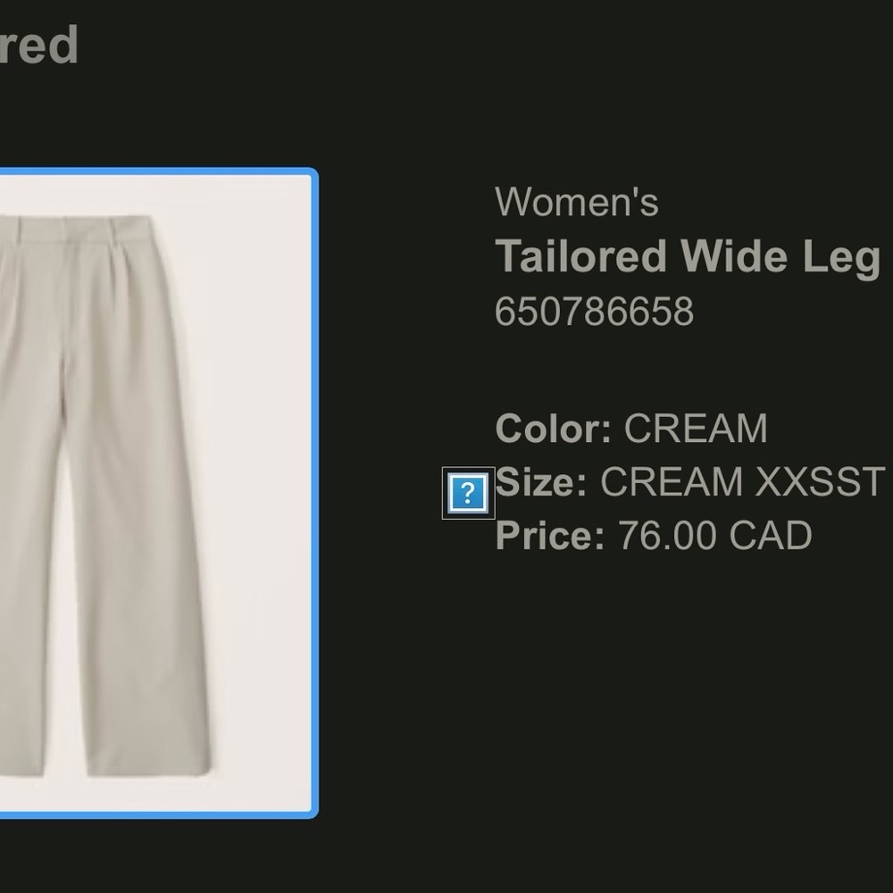 Abercrombie & Fitch Wide leg pants